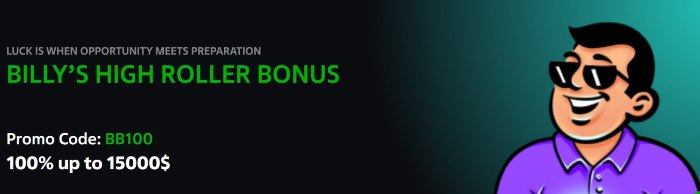 Billy Billion Highroller Welcome Bonus Billy Billion Casino Bonus