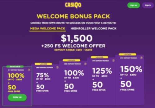 Casiqo Casino Welcome Bonus Casiqo Casino Welcome Bonus