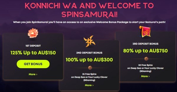 Spin Samurai Welcome Bonus Spin Samurai Welcome Bonus
