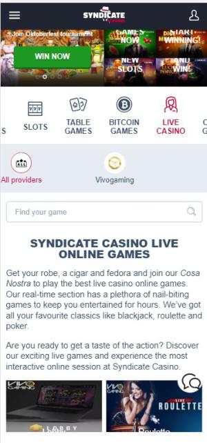 Syndicate Casino Mobile App Syndicate Casino Mobile App