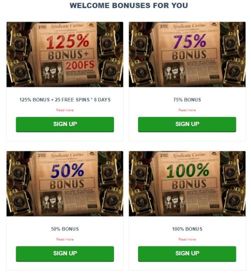 Syndicate Welcome Bonus Syndicate Welcome Bonus