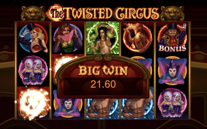 The Twisted Circus pokie review The Twisted Circus Slot online
