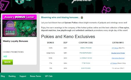 Uptown Casino Bonus Uptown Casino Bonus